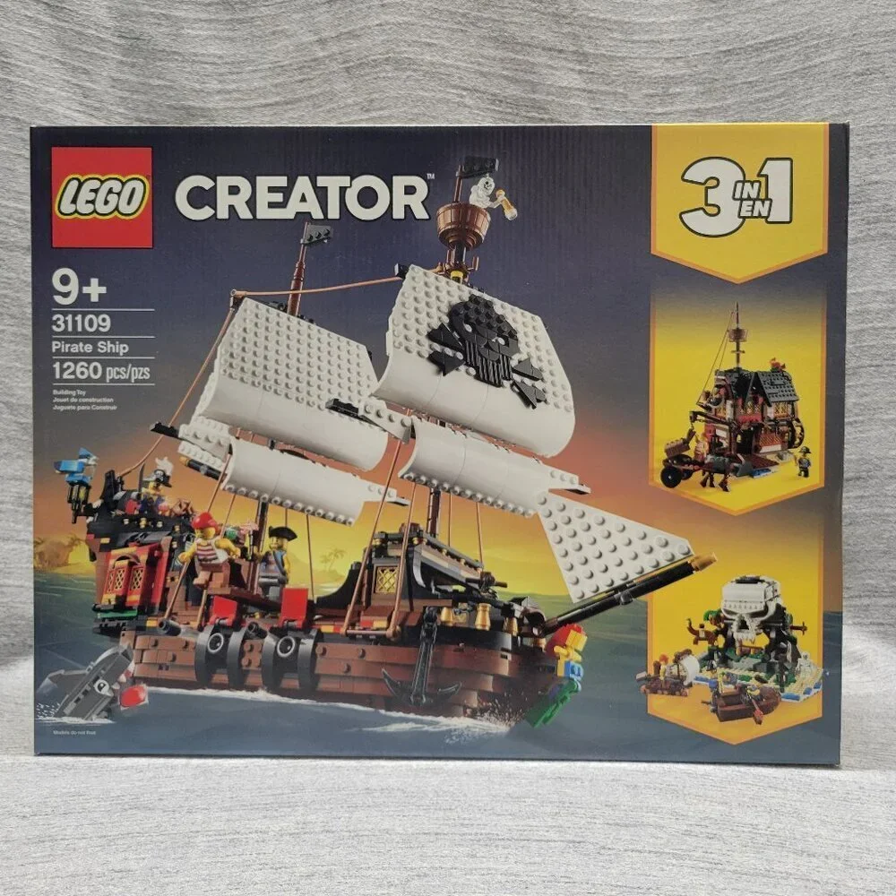 Lego Creator 31109 3-in-1 Pirate Ship, Pirate Inn and Skull Island